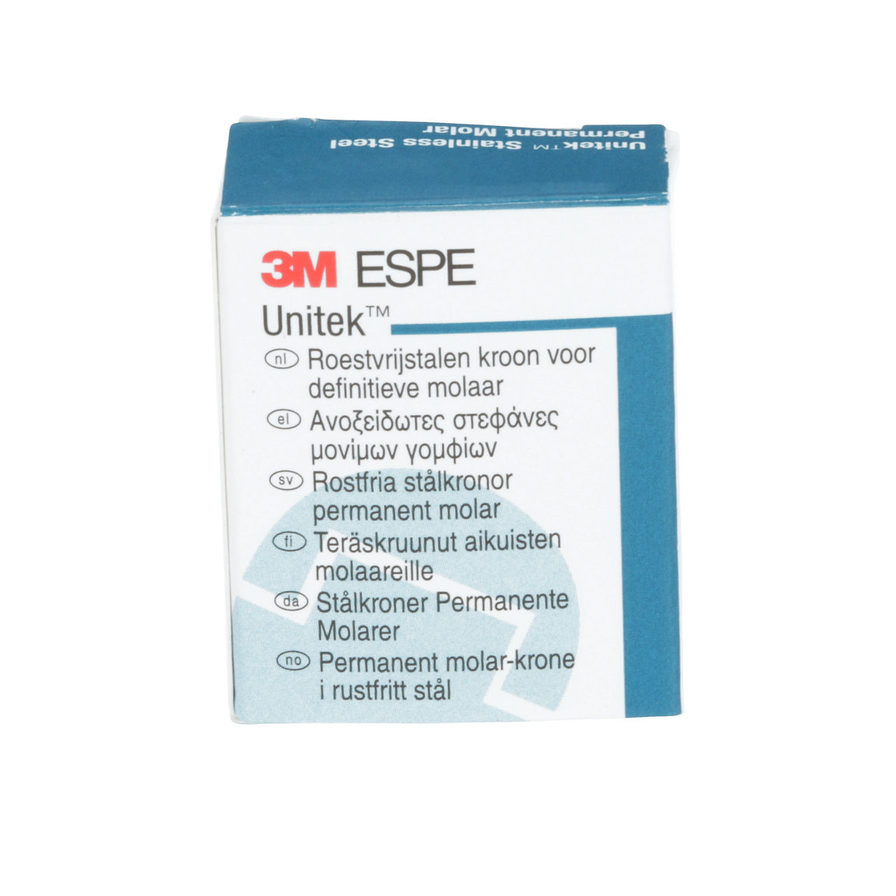 3M ESPE Unitek Stainless Steel Second Permanent Molar Crown, 900445, lower right, size 5