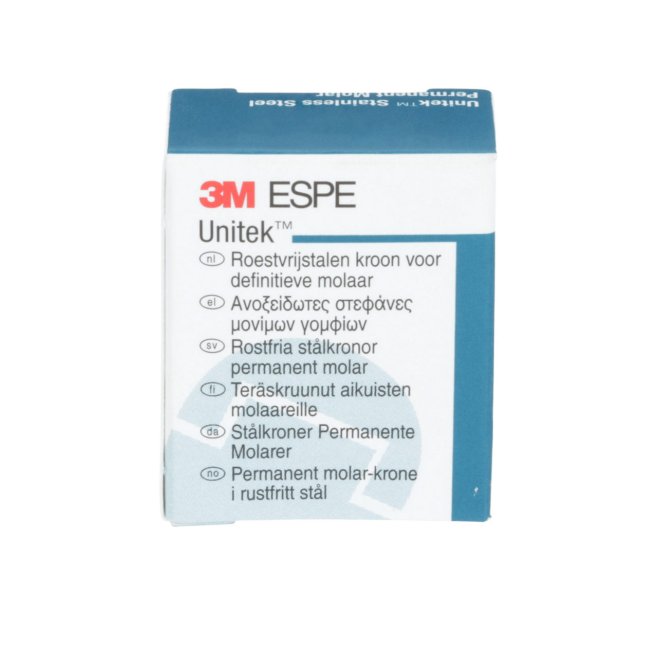3M ESPE Unitek Stainless Steel Second Permanent Molar Crown, 900446, lower right, size 6