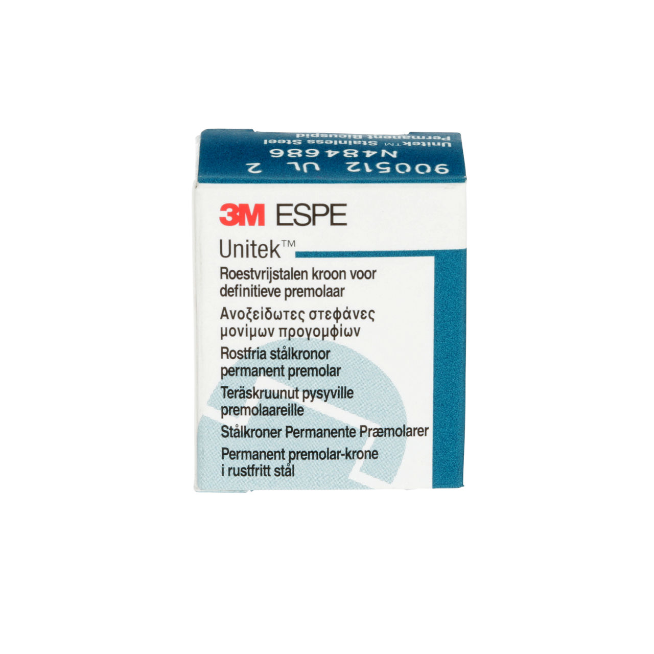 3M Unitek SS Prmnnt Frst Bicuspd, Upr Left, Sze2 (5/box), 900512