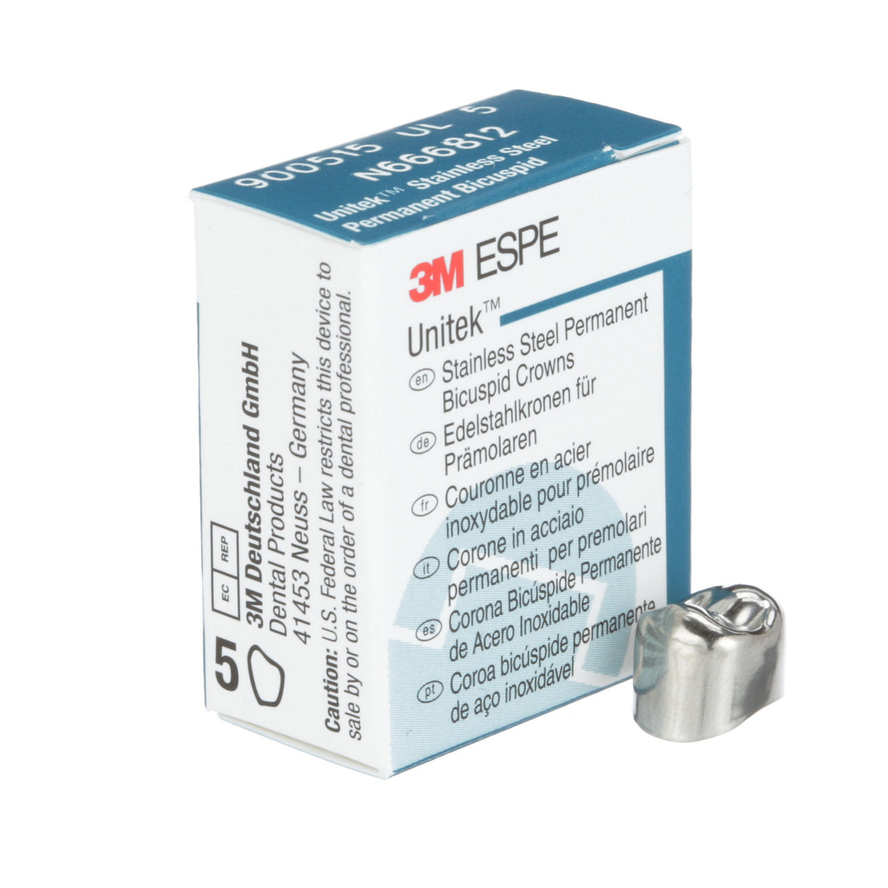 900515 UNITEK 1ST BICUSP SS UL-5, 5/PAC