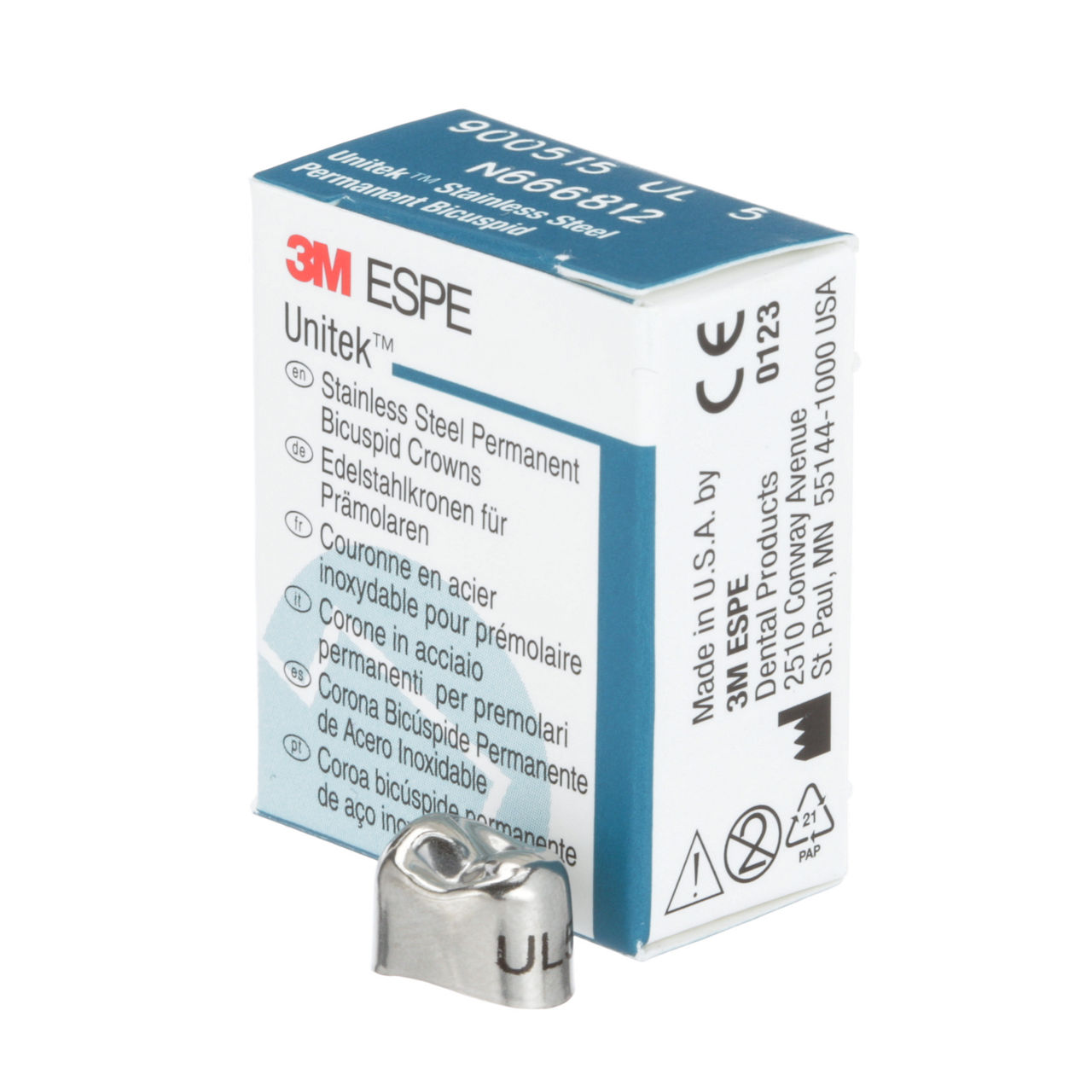 900515 UNITEK 1ST BICUSP SS UL-5, 5/PAC