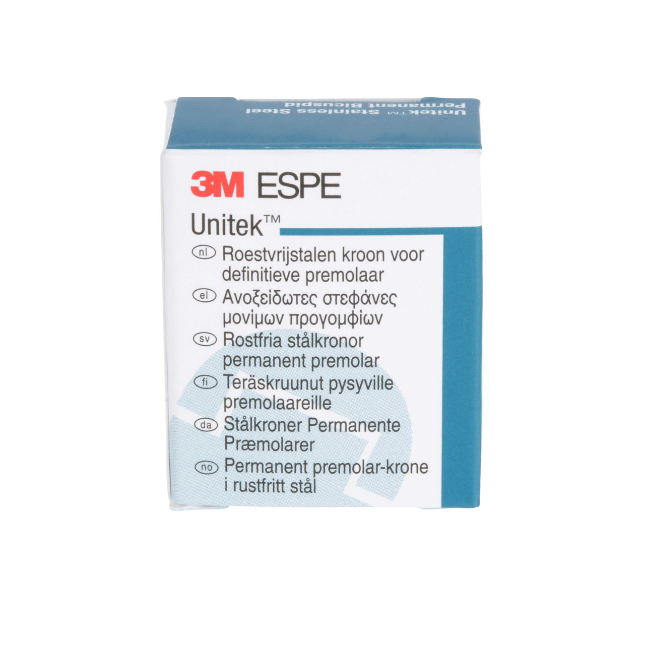 3M ESPE Unitek Stainless Steel Permanent First Bicuspid Crown, 900524, upper right, size 4