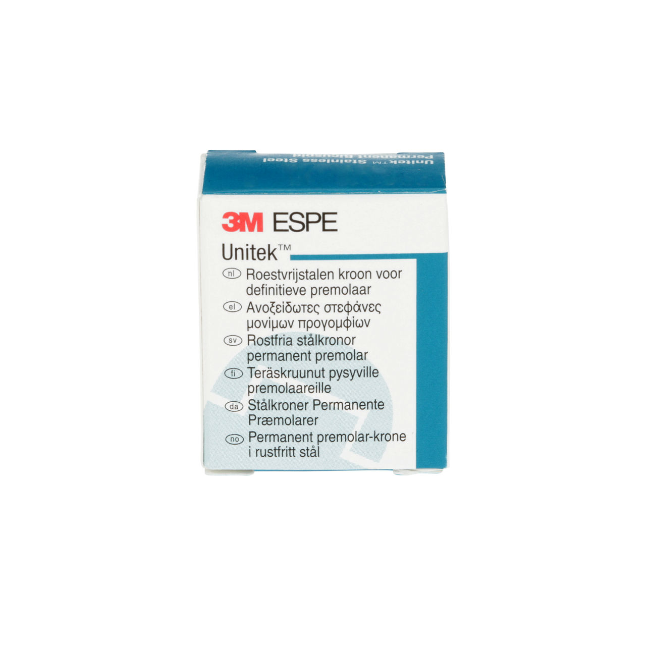 3M ESPE Unitek Stainless Steel Permanent First Bicuspid Crown, 900526, upper right, size 6