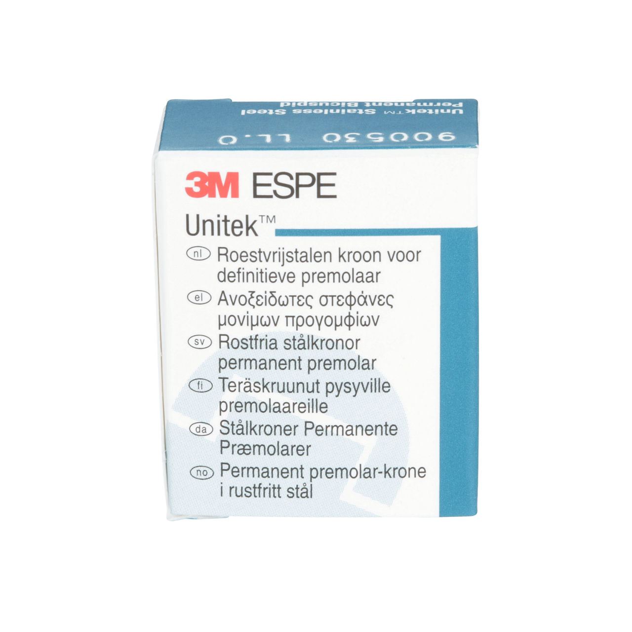 3M ESPE Unitek Stainless Steel Permanent First Bicuspid Crown, 900530, lower left