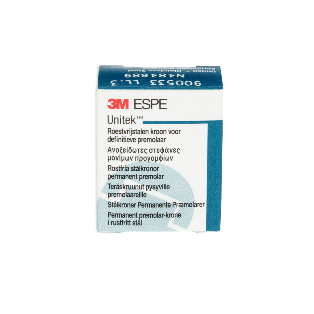 3M Unitek SS Permnent Frst Bicuspd, Upr Lft, Sze6 (5/bx), 900516