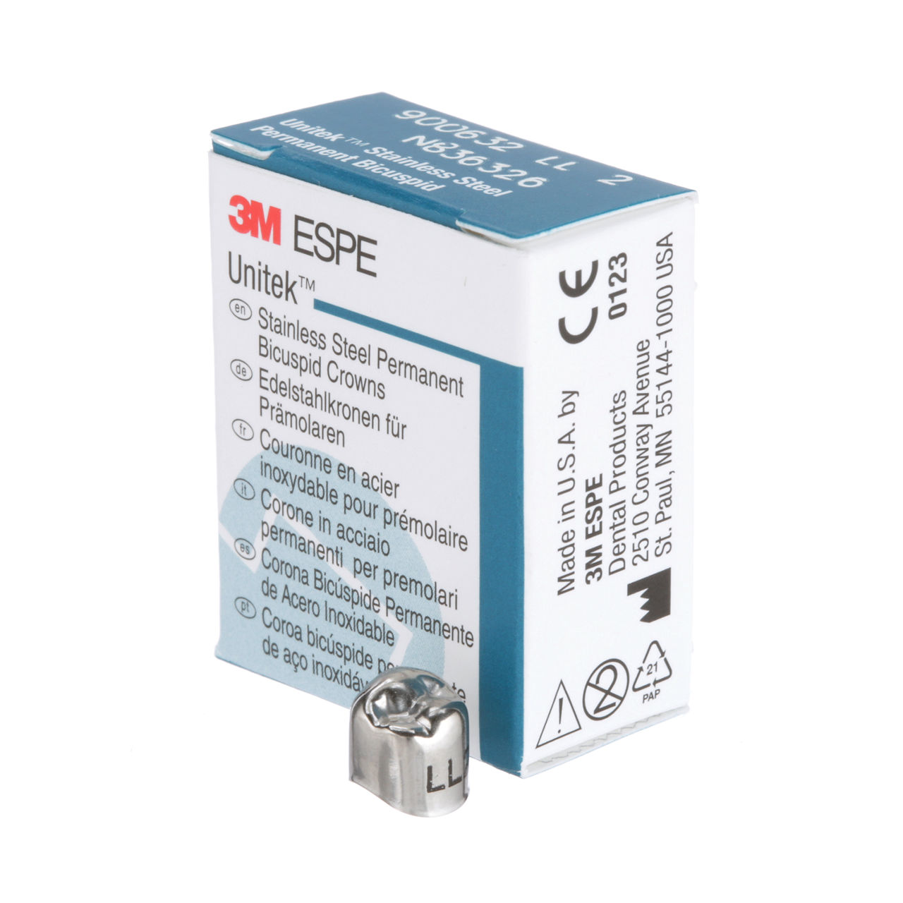 900632 UNITEK 2ND BICUSP SS LL-2, 5/PAC