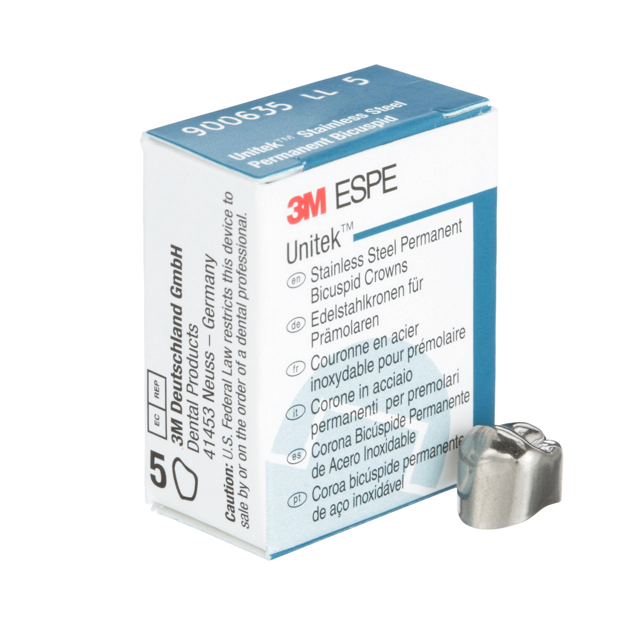 900635 UNITEK 2ND BICUSP SS LL-5, 5/PAC