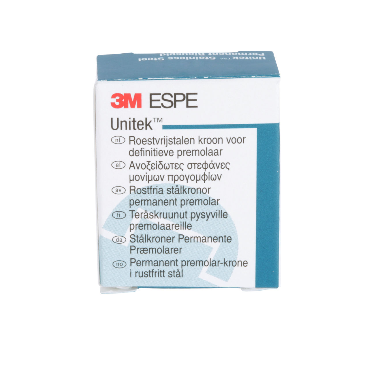 3M ESPE Unitek Stainless Steel Permanent Second Bicuspid Crown, 900644, lower right, size 4