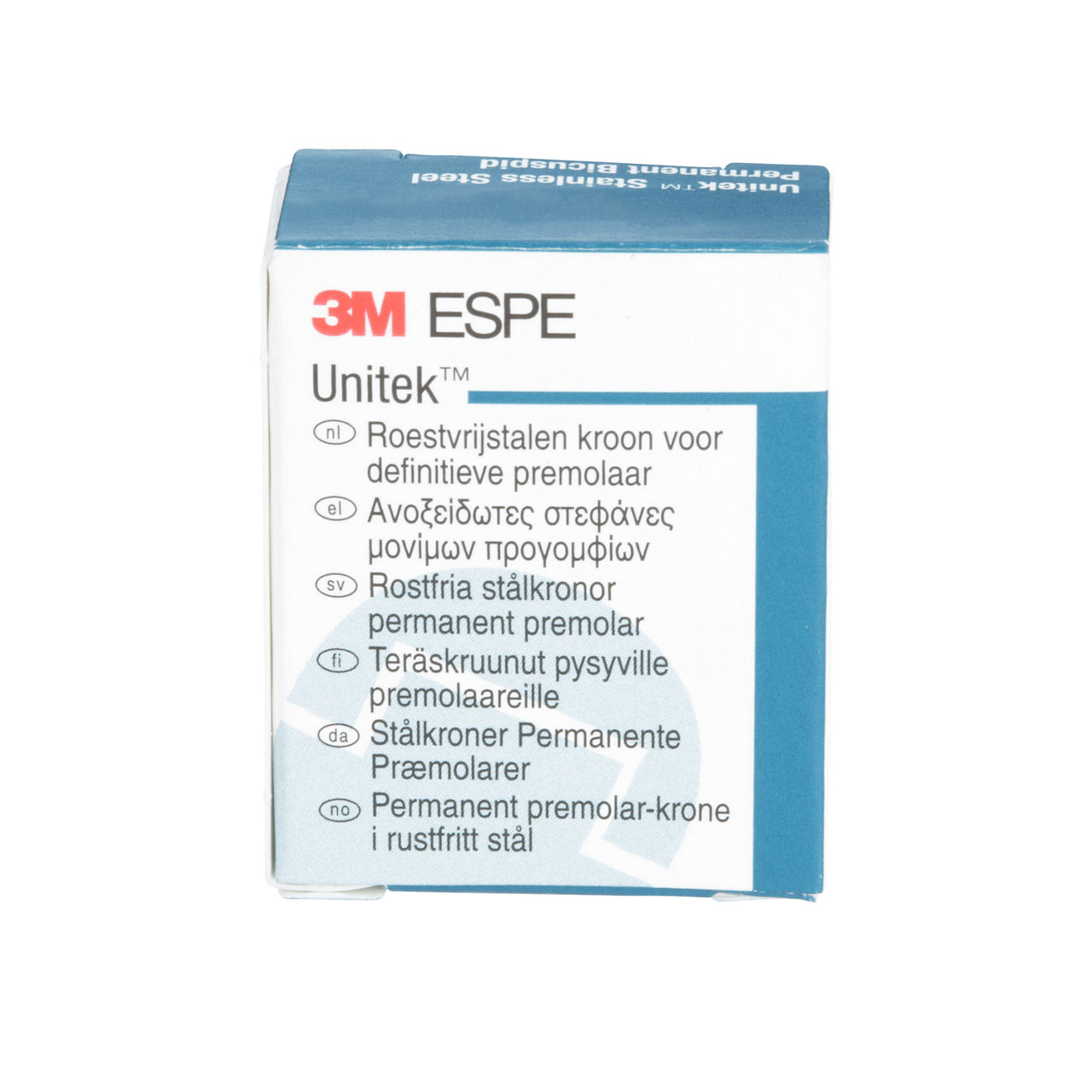 3M ESPE Unitek Stainless Steel Permanent Second Bicuspid Crown, 900645, lower right, size 5