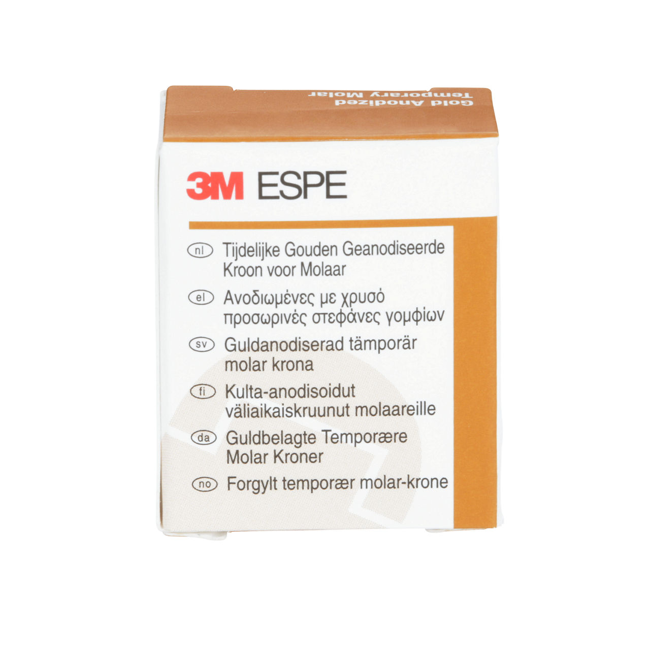 3M ESPE Gold Anodized Temporary Molar Crown, 940323, first molar, upper right, #3