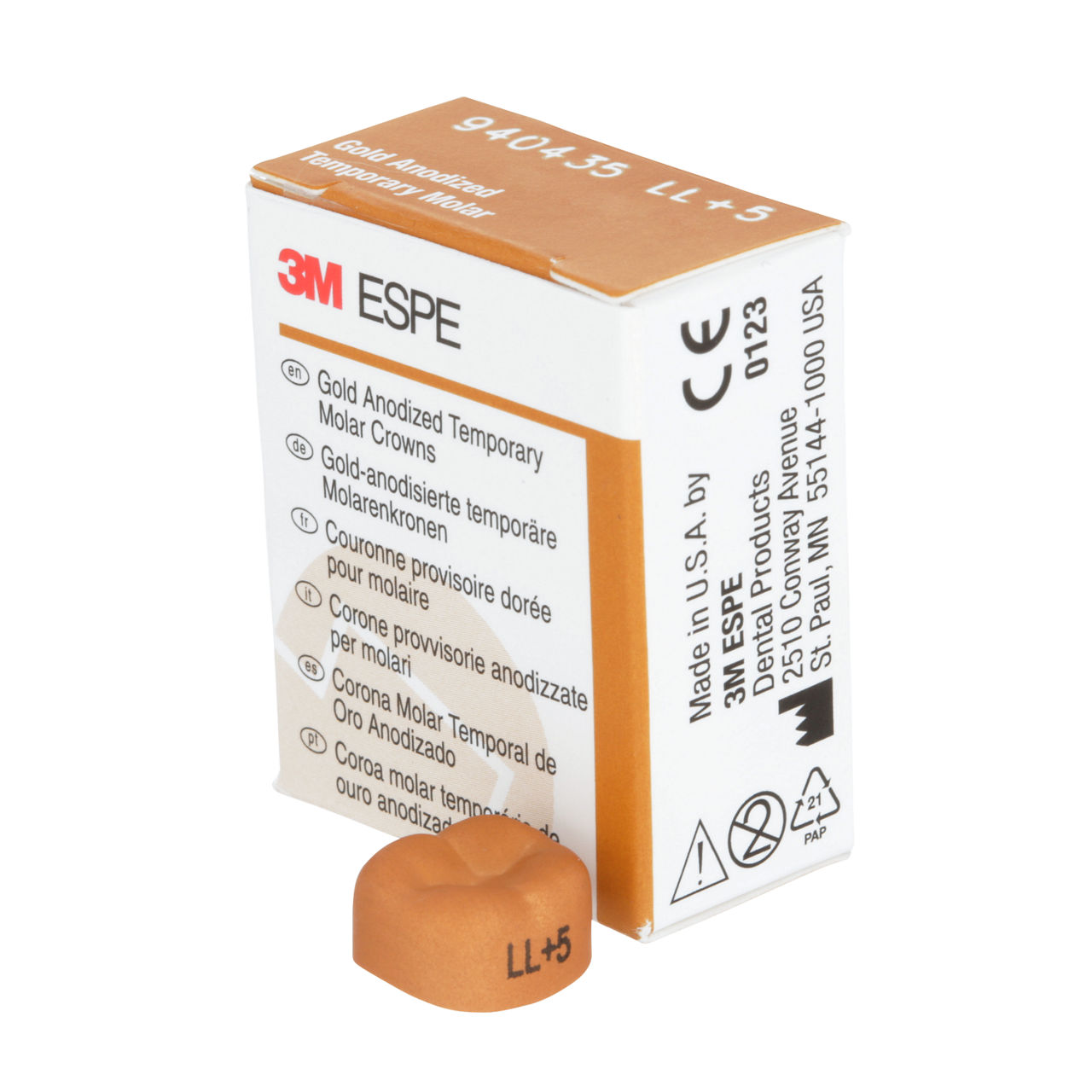 940435 UNITEK GOLD 2ND MOL LL-5, 5/PAC