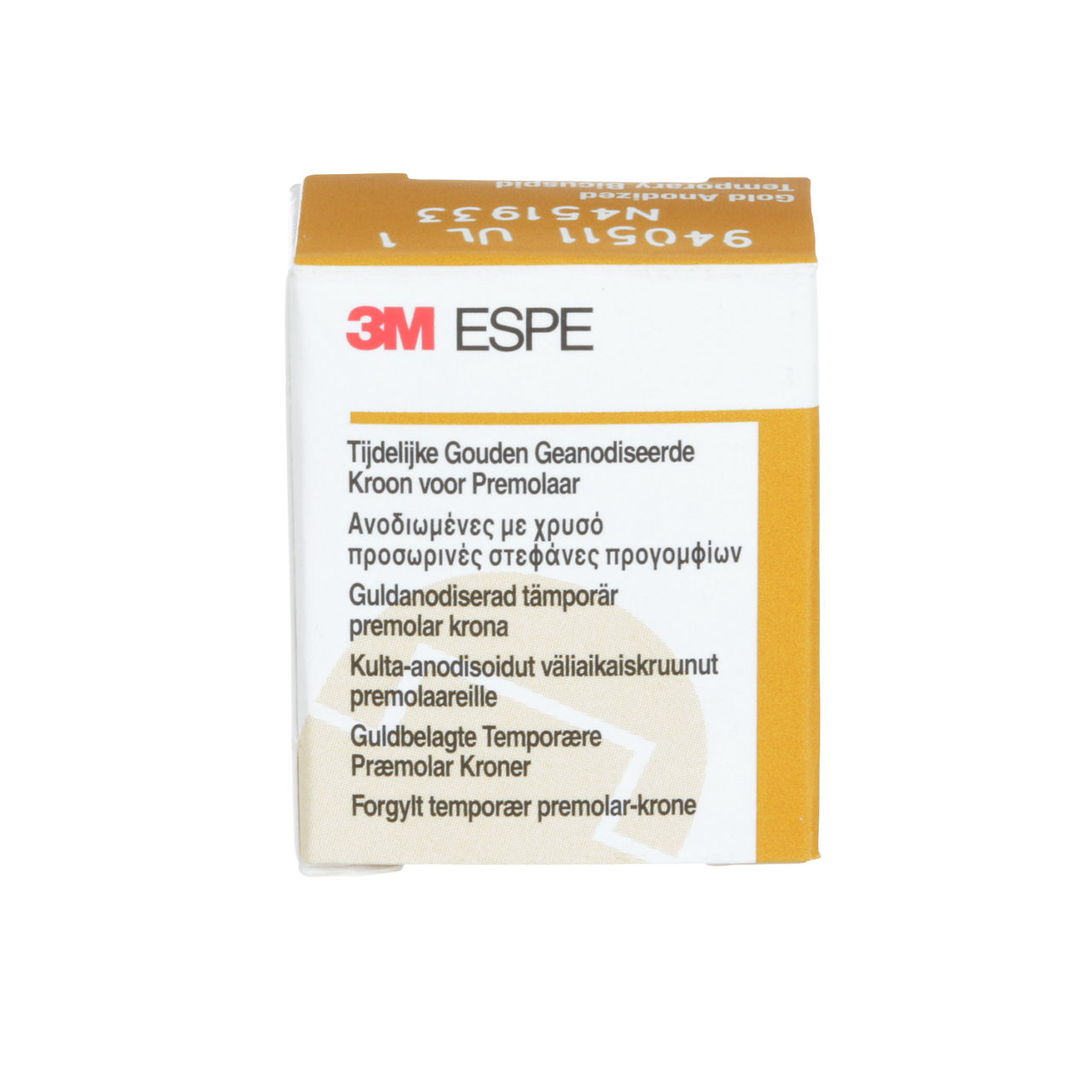 940511 UNITEK GOLD BICUSP UL-1, 5/PAC