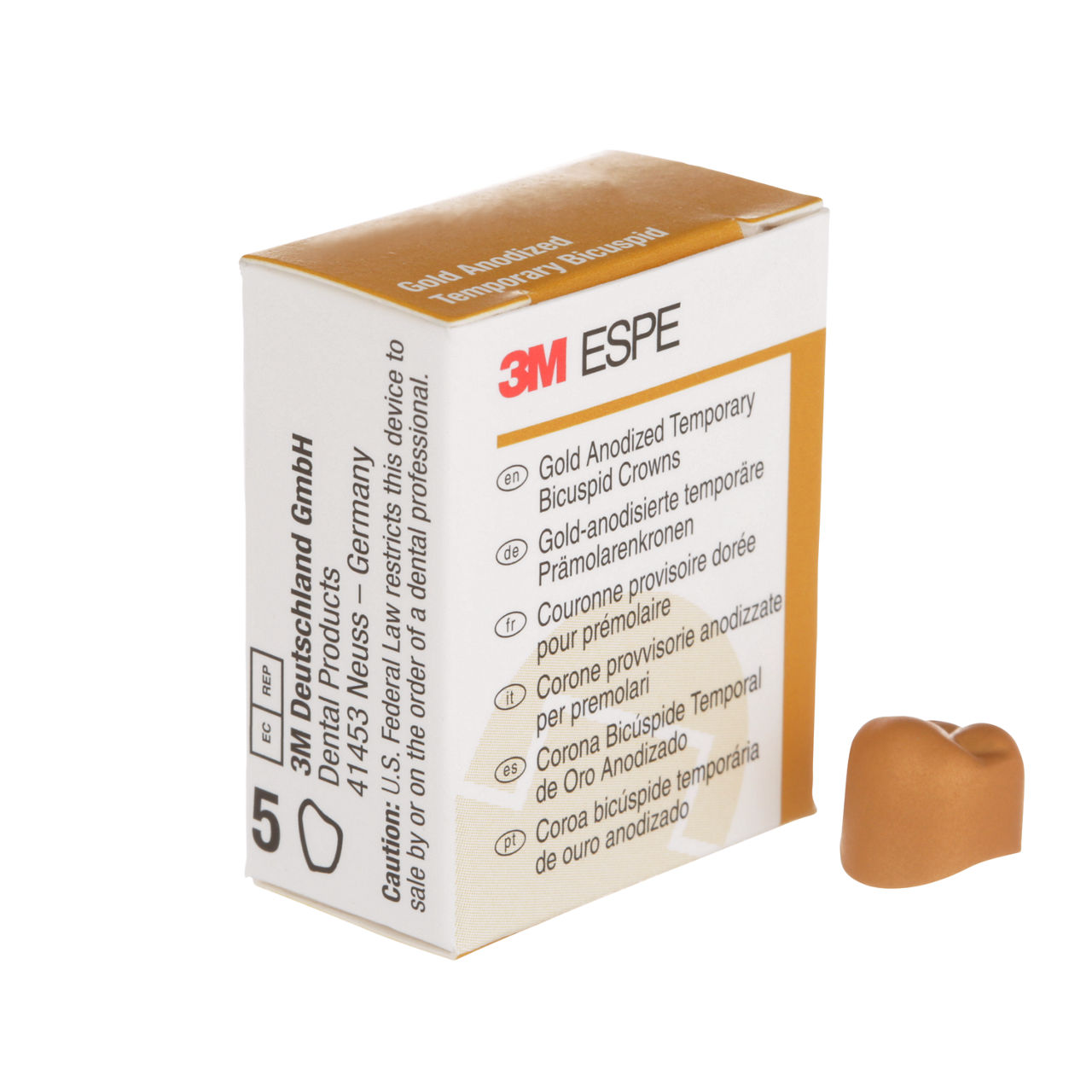 940646 UNITEK GOLD 2NDBICUSP LR-6, 5/PAC