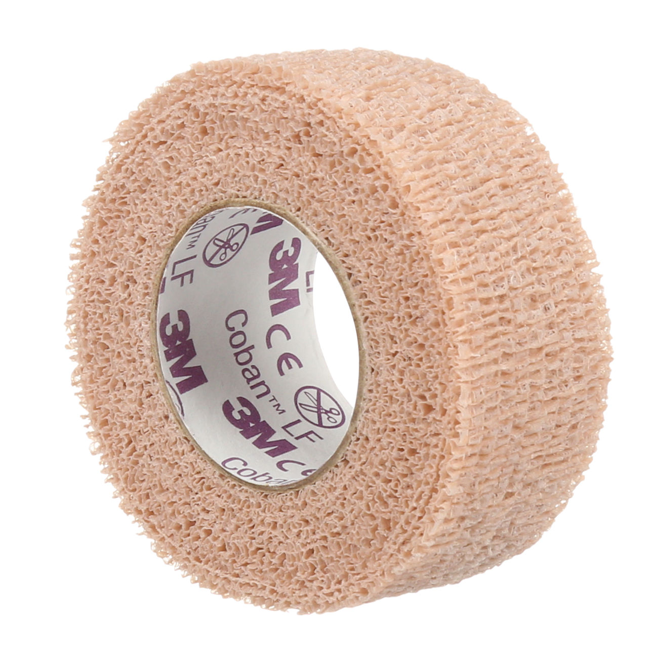 3M™ Coban™ NL Non-Latex Self-Adherent Wrap, 2081T, Tan, 1 IN x 5 YD, 2,5CM x 4,5 M, 4 Rolls/Pack, 18 Packs/Case