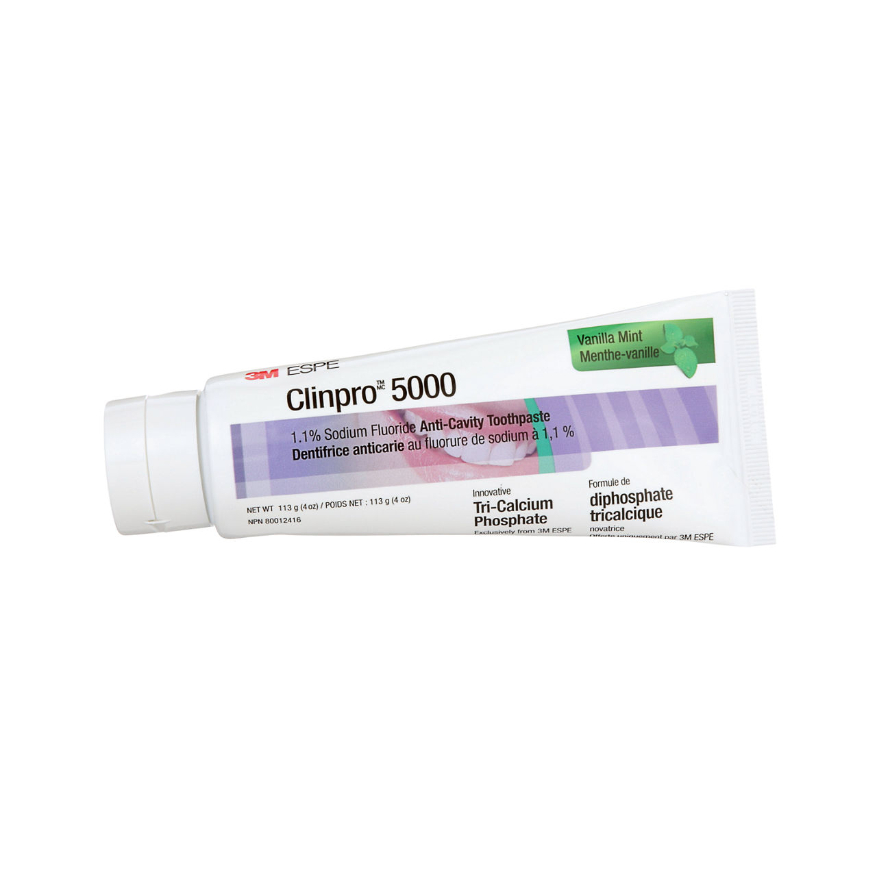 3M ESPE Clinpro 5000 1.1% Sodium Fluoride Anti-Cavity Toothpaste, 12215, vanilla mint flavour, 113 g