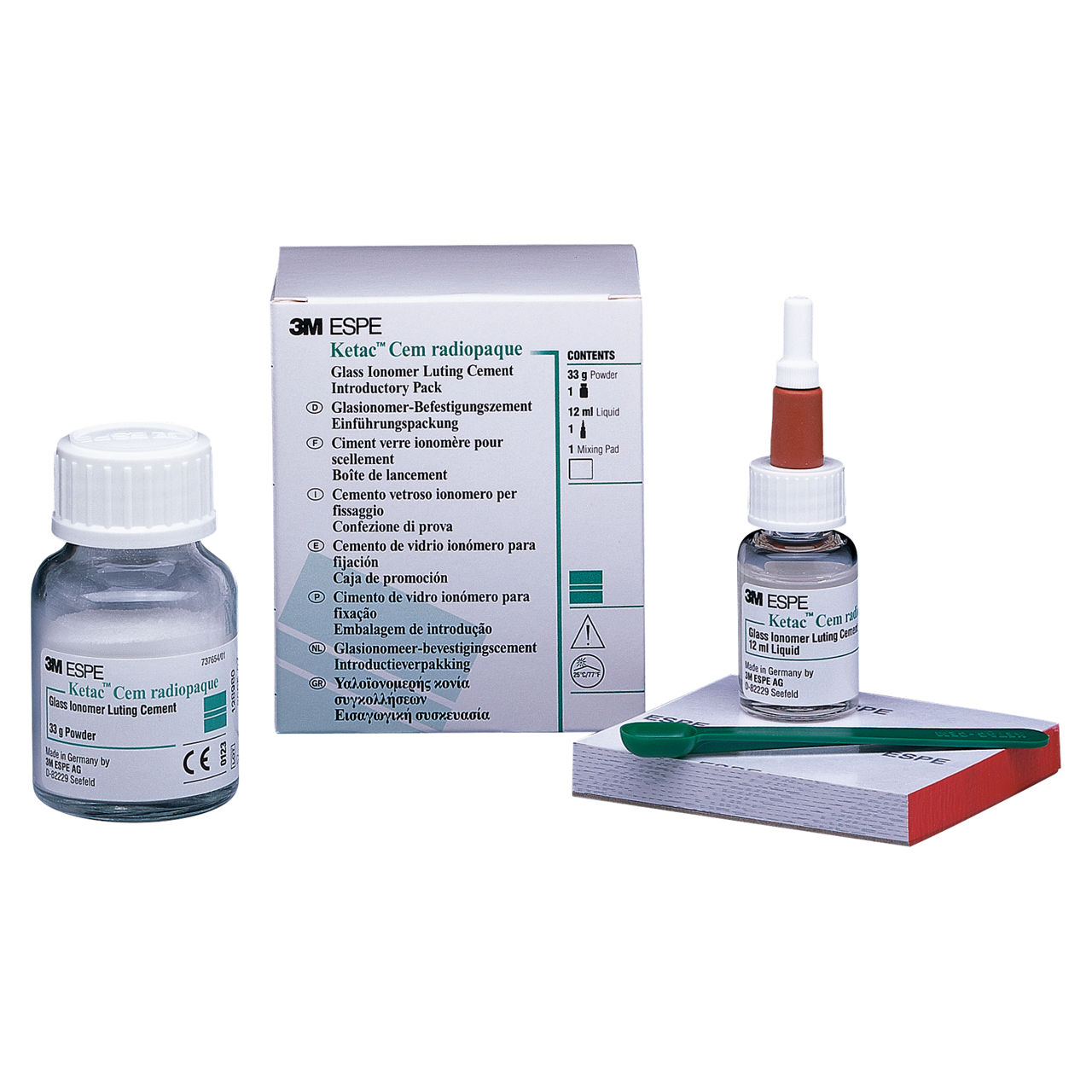 3M™ ESPE™ Ketac™ Cem Radiopaque Glass Ionomer Luting Cement Intro Kit,37201