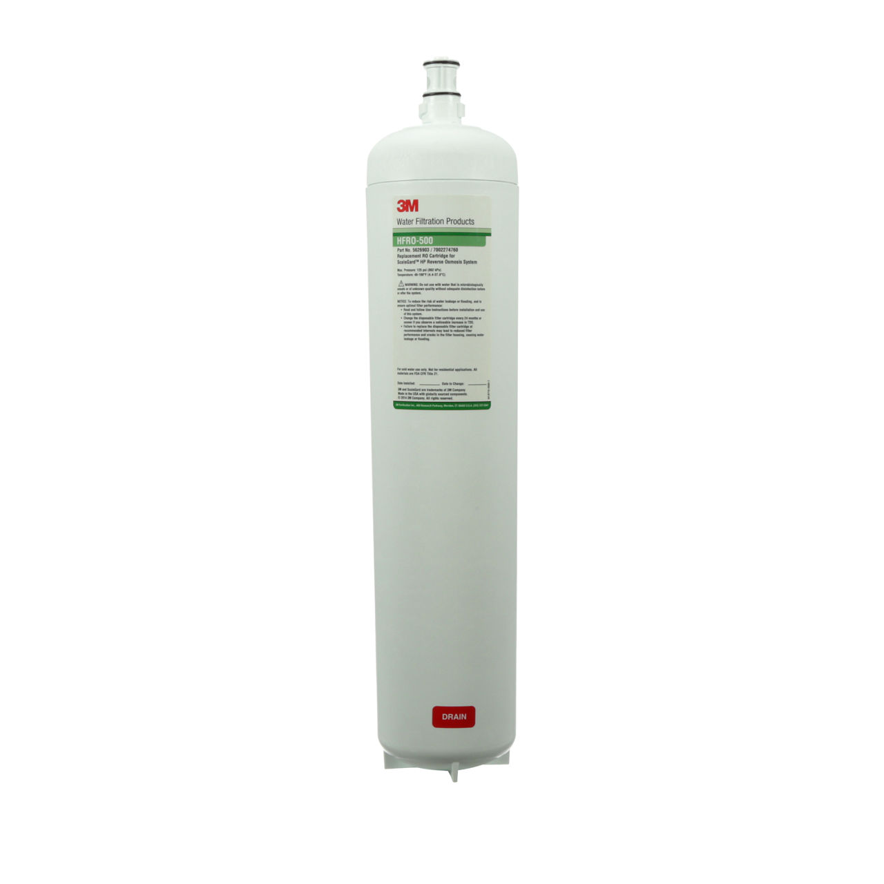 3M™ Water Filtration Products ScaleGard™HP Model HFRO 500 Reverse Osmosis Replacement Filter Cartridge, 5626903