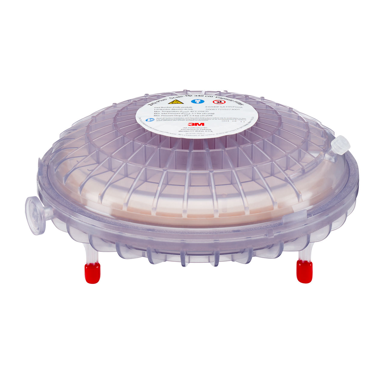 3M™ Zeta Plus™ Encapsulated System Scale-Up Filter Capsule, EXT, with ZBSeries Media, E0340FSA60ZB05A, 340 cm²