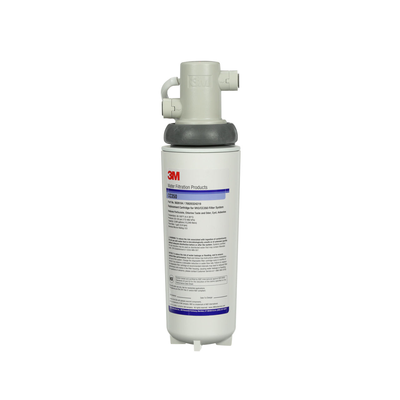 3M™ Water Filtration Products OCS System for Office Water Applications featuring VH3 Valve-in-Head Design & Cyst Reduction