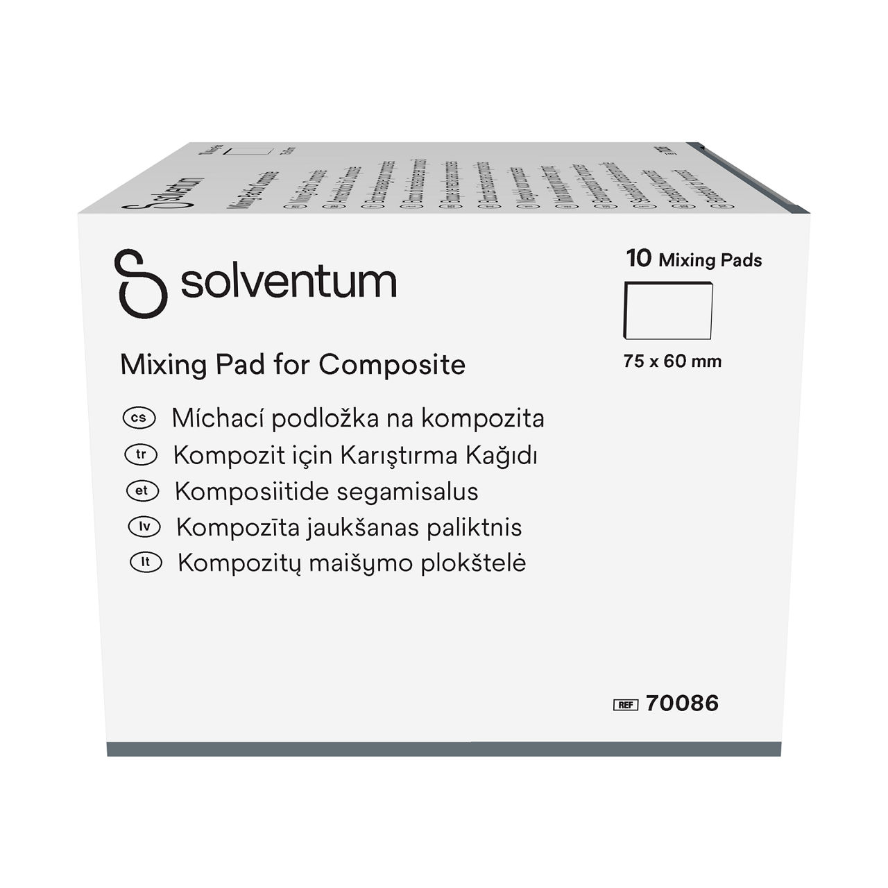 Solventum™ Small Mixing Pad, 70128 -Left, Center, In Packaging (2C1)