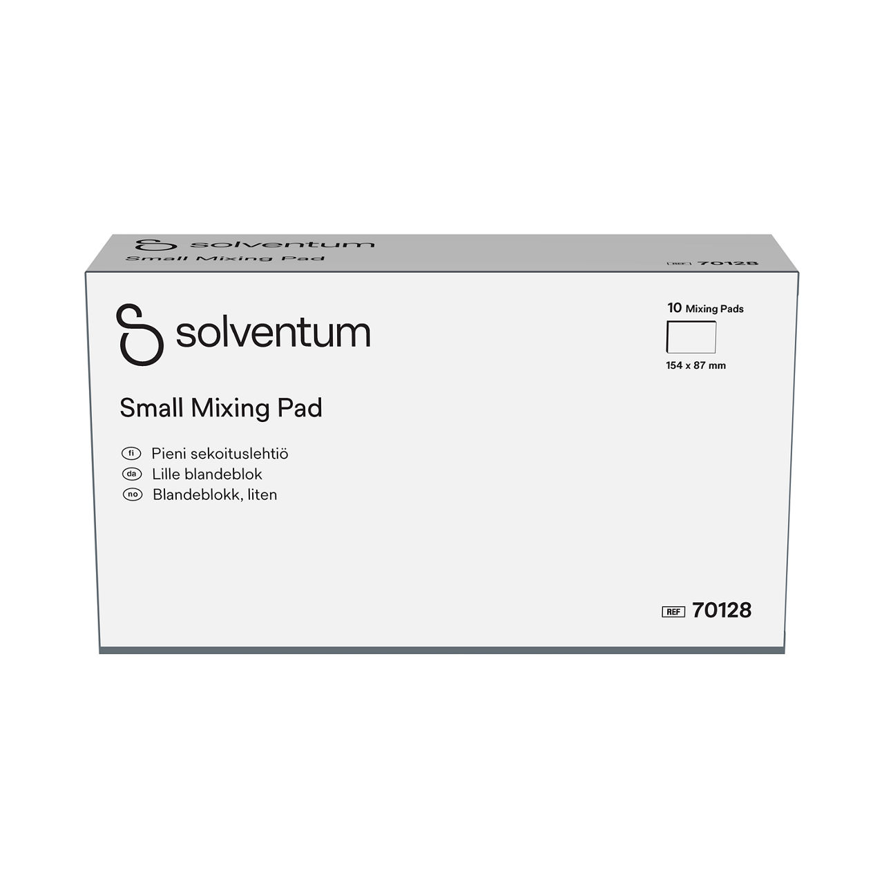 Solventum™ Small Mixing Pad, 70128 -Back, Center, In Packaging (7C1)