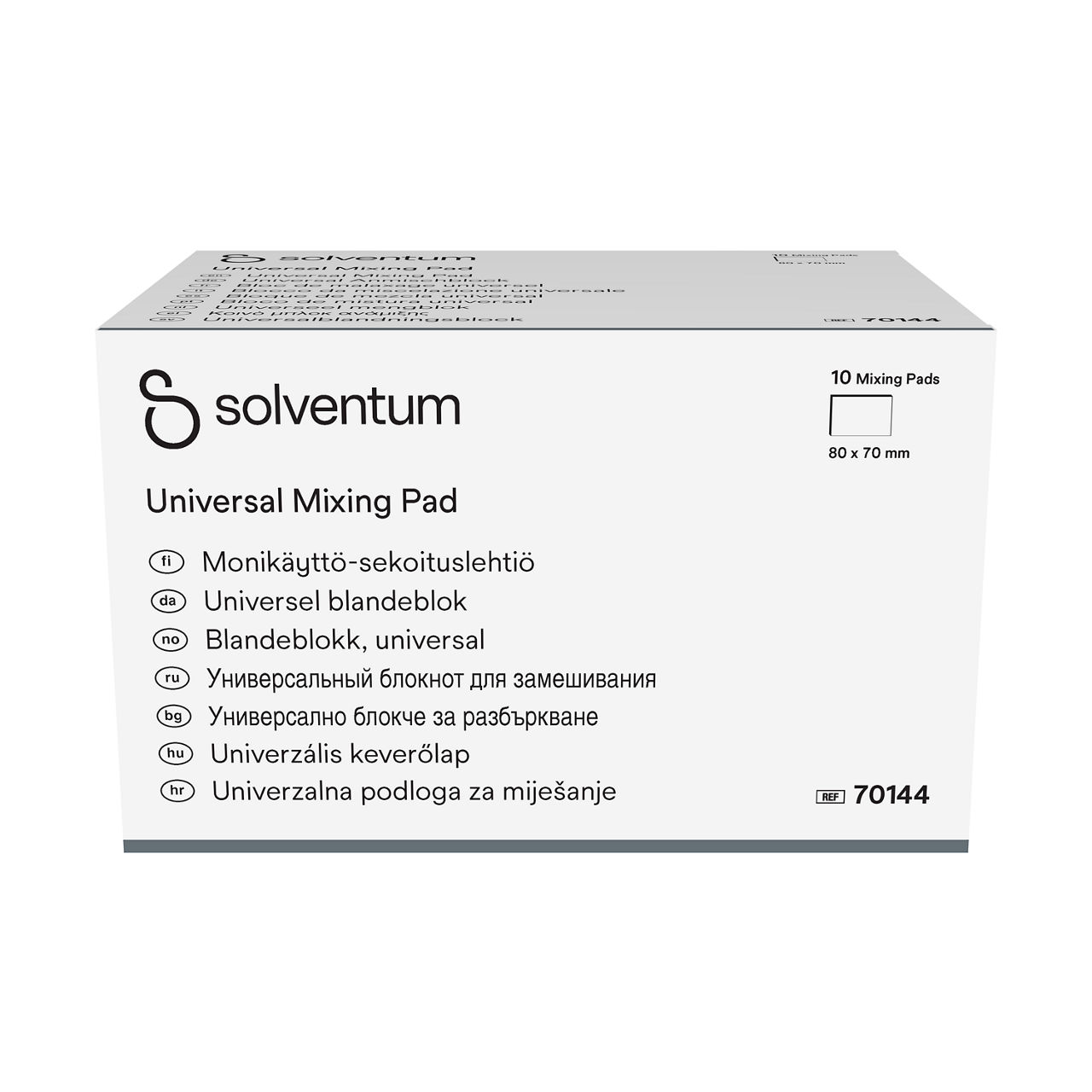 Solventum™ Small Mixing Pad, 70128 -Bottom, Center, In Packaging (9C1)