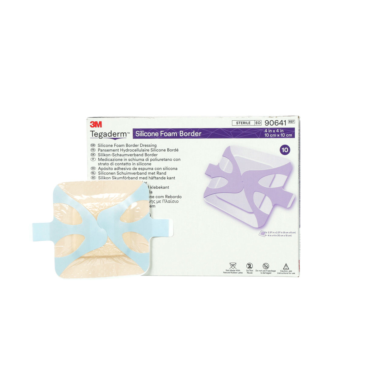 3M™ Tegaderm™ Siliconen foamverband met border 90641