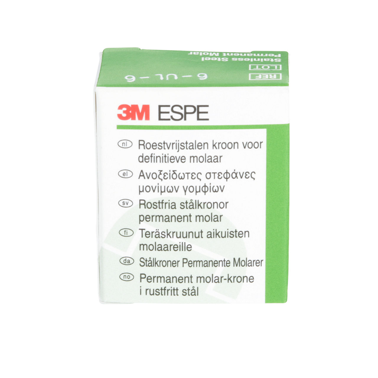 6-UL-6 SS 1ST PERM MOLAR CROWN 5/PAC