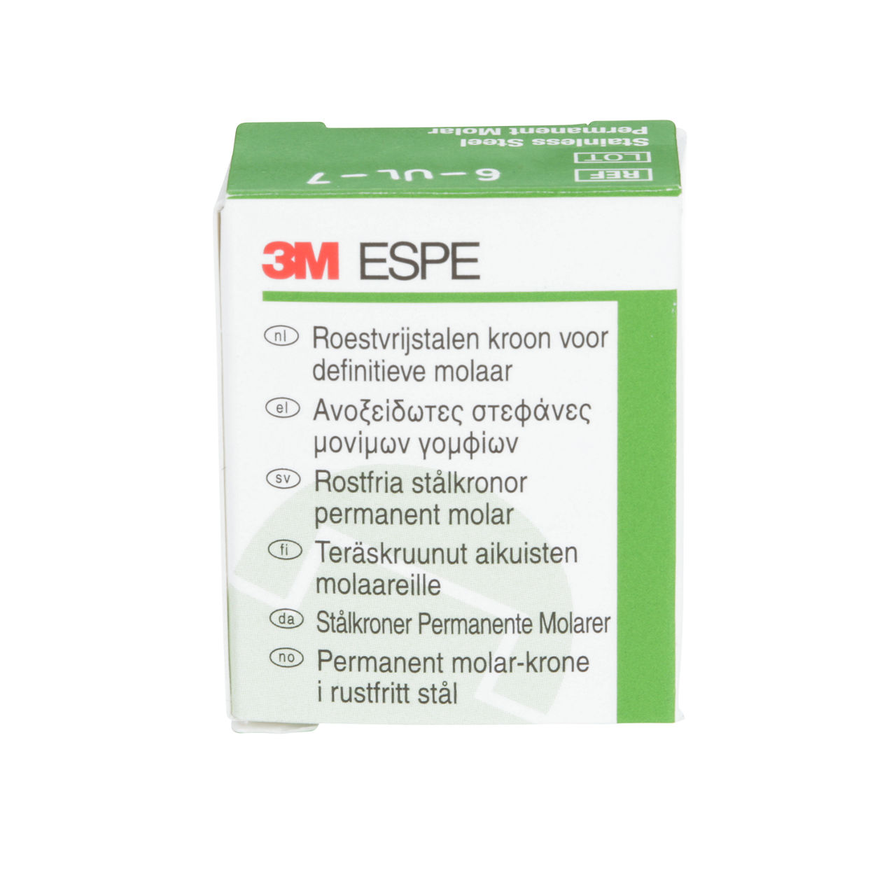 6-UL-7 SS 1ST PERM MOLAR CROWN 5/PAC