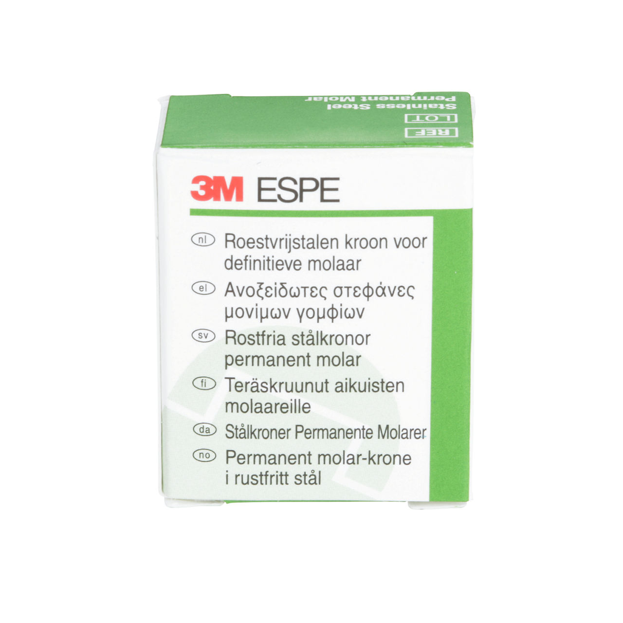 3M ESPE Stainless Steel First Permanent Molar Replacement Crown, 6-LR-2, lower right