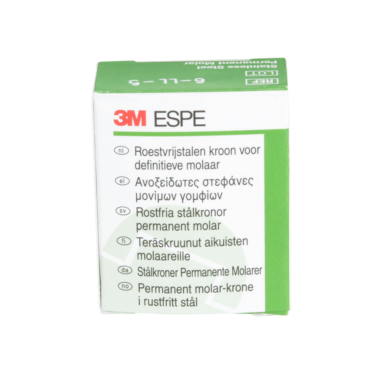 6-LL-5 SS 1ST PERM MOLAR CROWN 5/PAC