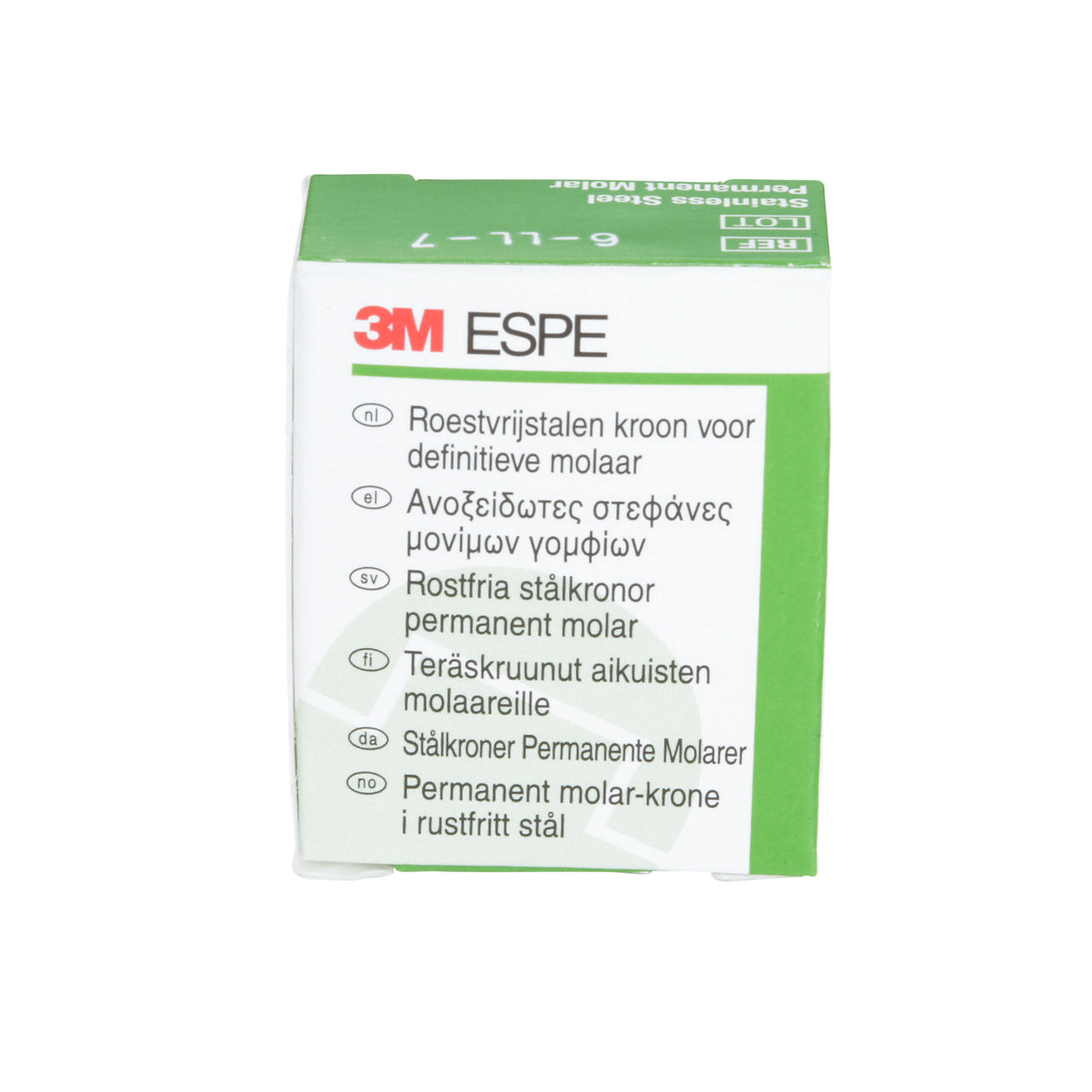 6-LL-7 SS 1ST PERM MOLAR CROWN 5/PAC