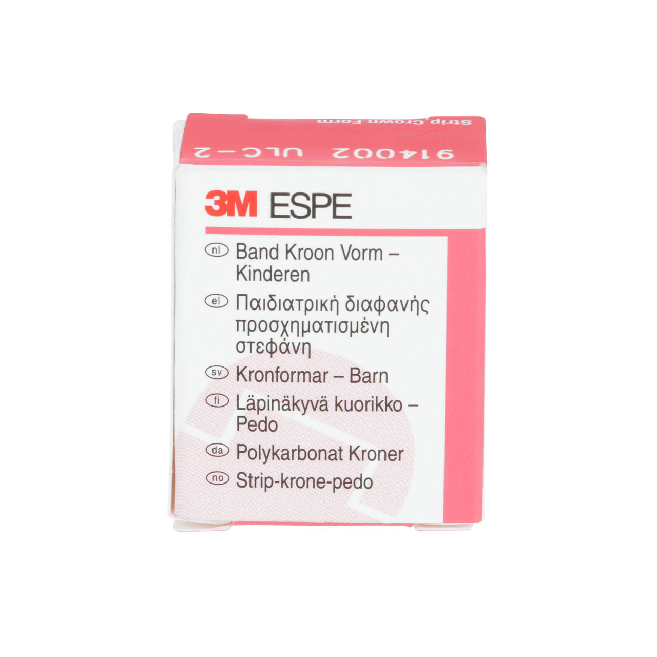3M ESPE Pddontc Anterir Strp Crwn Form, UL Cntrl, Size 2, 914002