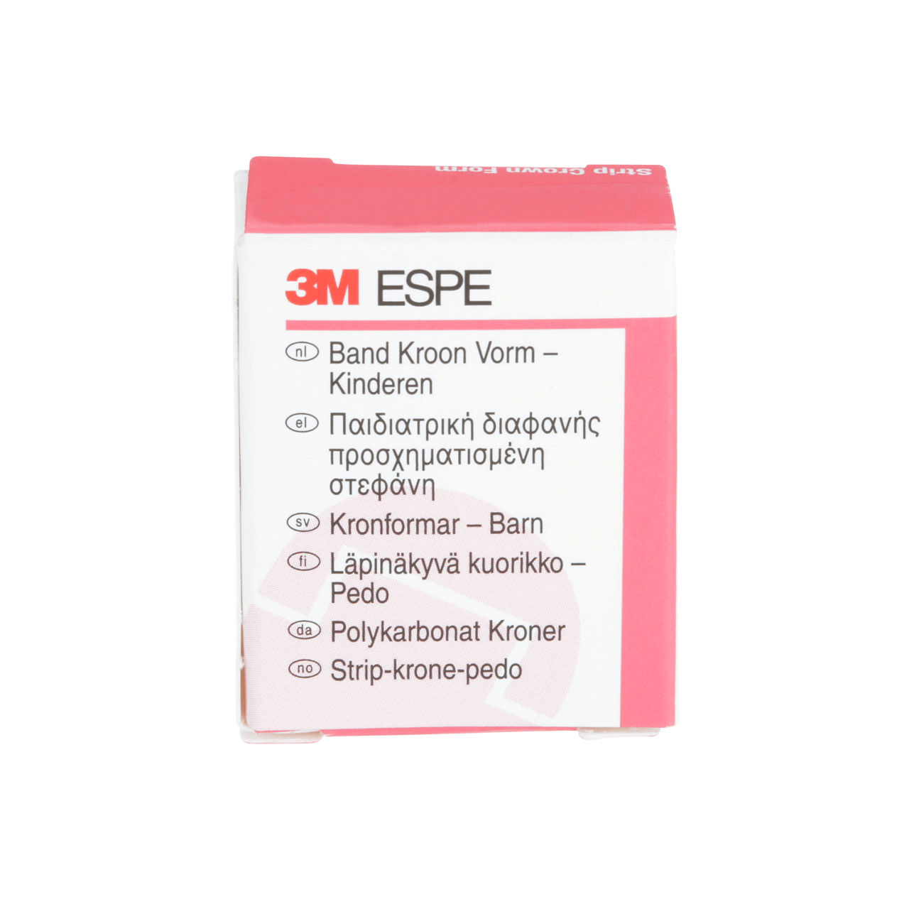 3M ESPE Pedodontic Anterior Strip Crown Form, 914013, upper right central, size 3