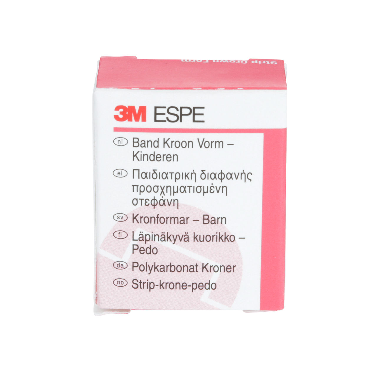 3M ESPE Pedodontic Anterior Strip Crown Form, 914014, upper right central, size 4