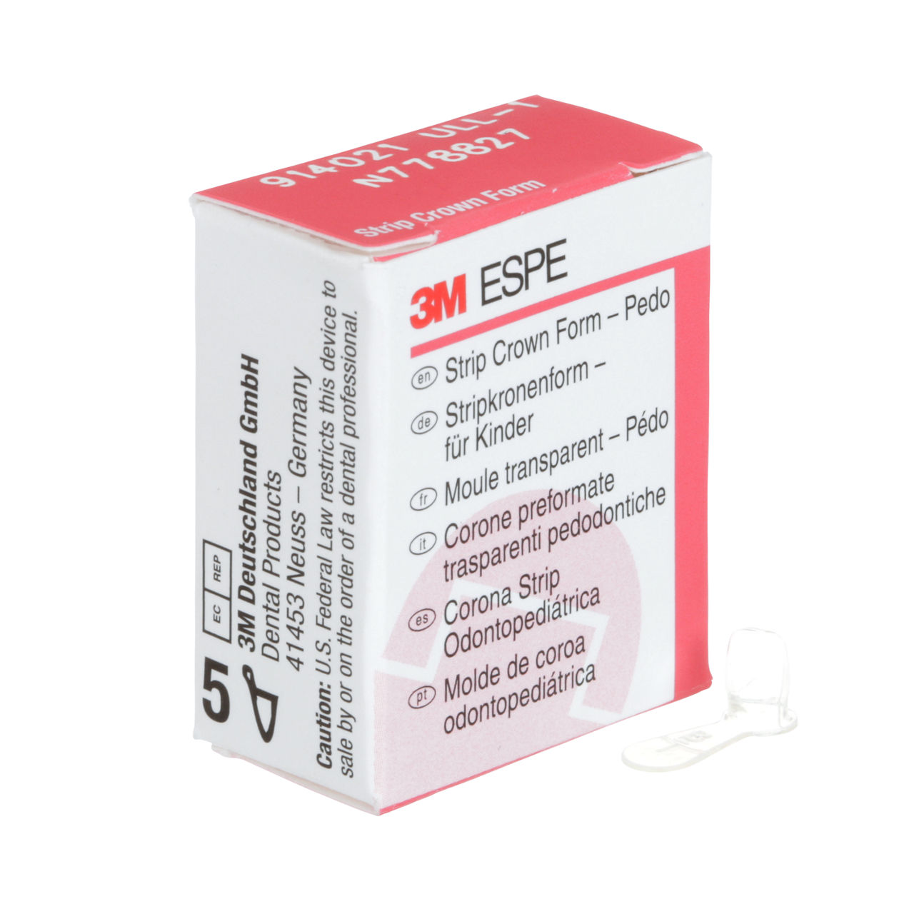 914021 PEDO CROWN UL LAT SZ 1 5/PAC