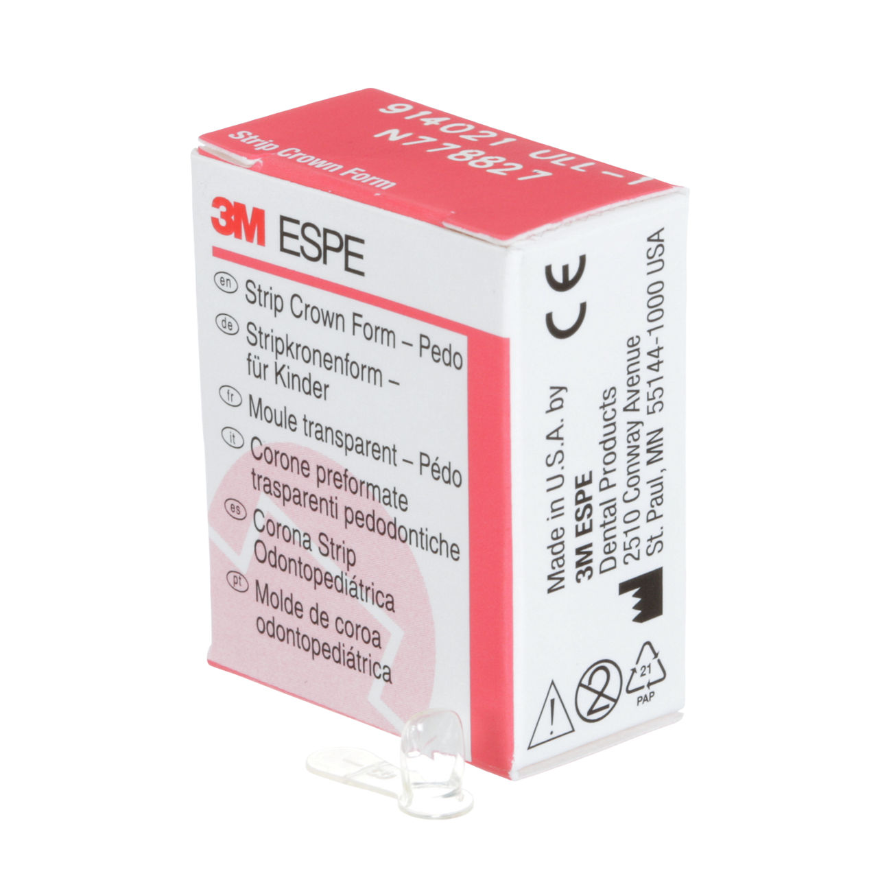 914021 PEDO CROWN UL LAT SZ 1 5/PAC