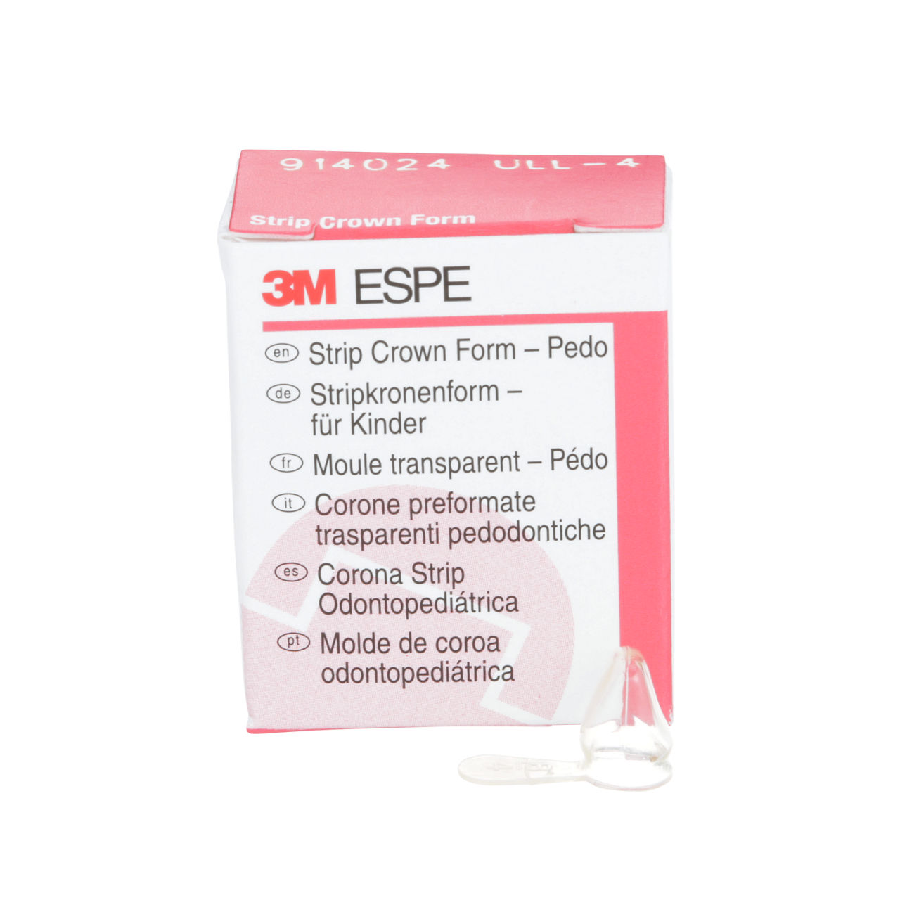 3M™ Pedodontic Anterior Strip Crown Form, Upper Left Lateral, Taille 4,914024