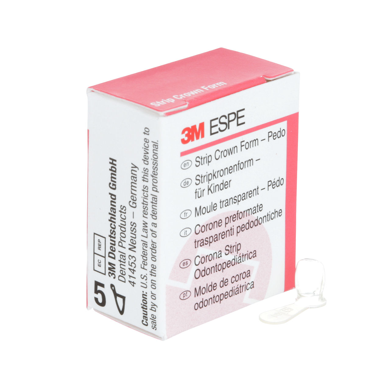 3M ESPE Pedodontic Anterior Strip Crown Form, 914032, upper right lateral, size 2