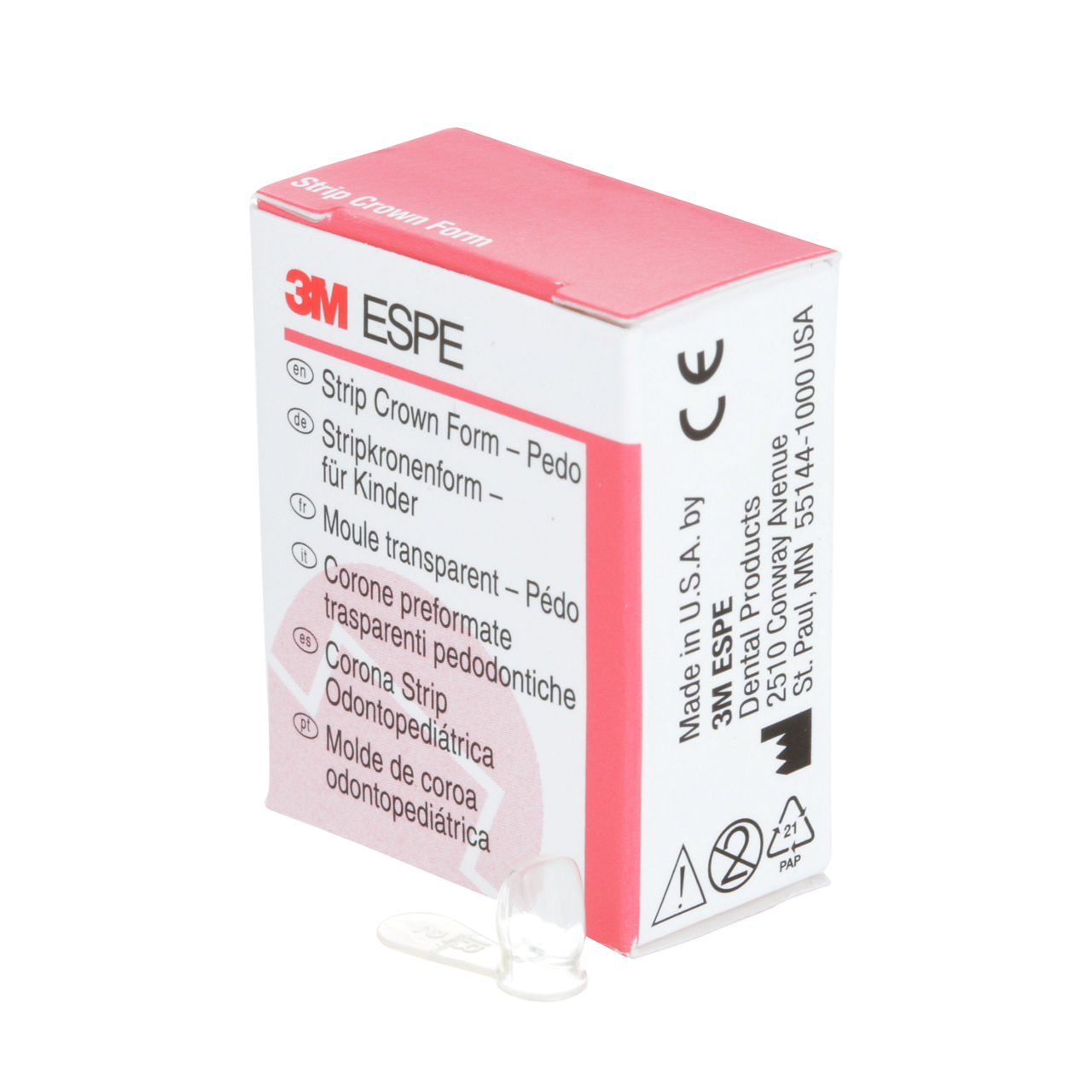 3M ESPE Pedodontic Anterior Strip Crown Form, 914032, upper right lateral, size 2