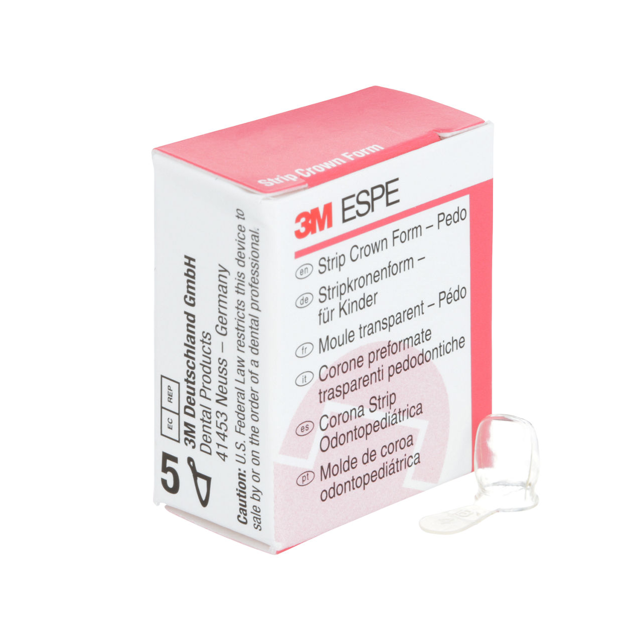 3M ESPE Pedodontic Anterior Strip Crown Form, 914034, upper right lateral, size 4