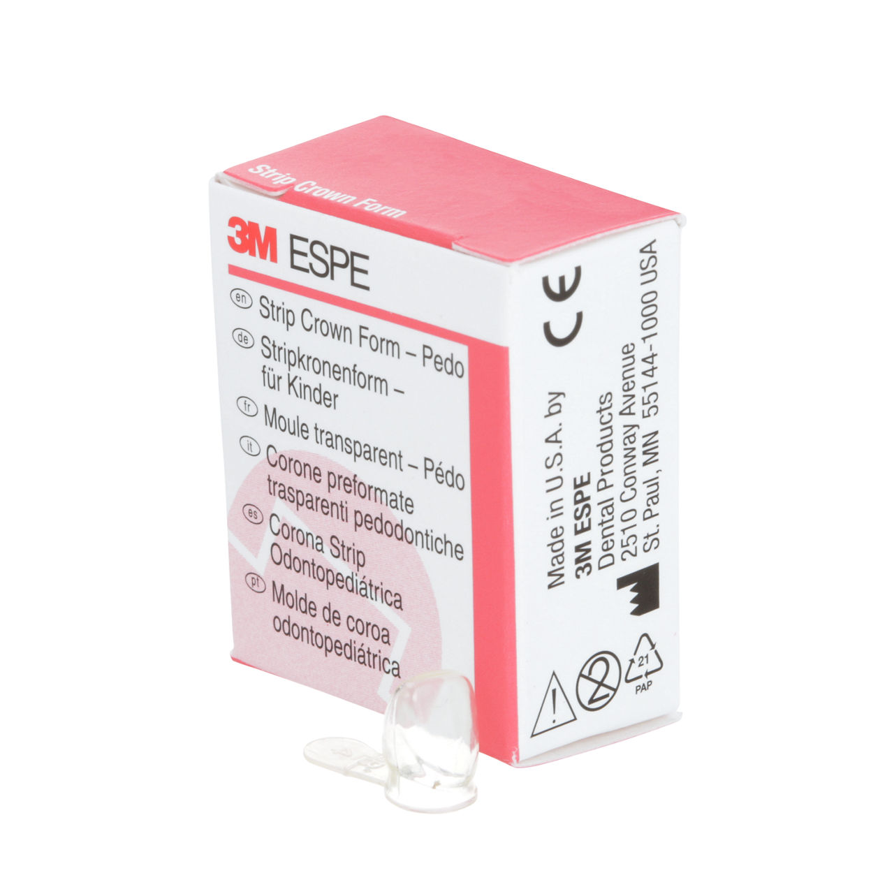 3M ESPE Pedodontic Anterior Strip Crown Form, 914034, upper right lateral, size 4