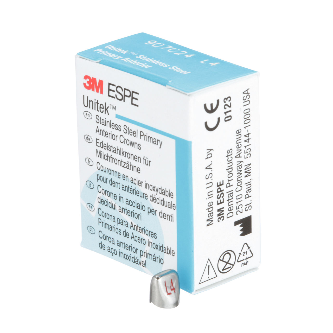 907024 UNITEK PRIM SS UL LAT SZ4 5/PAC