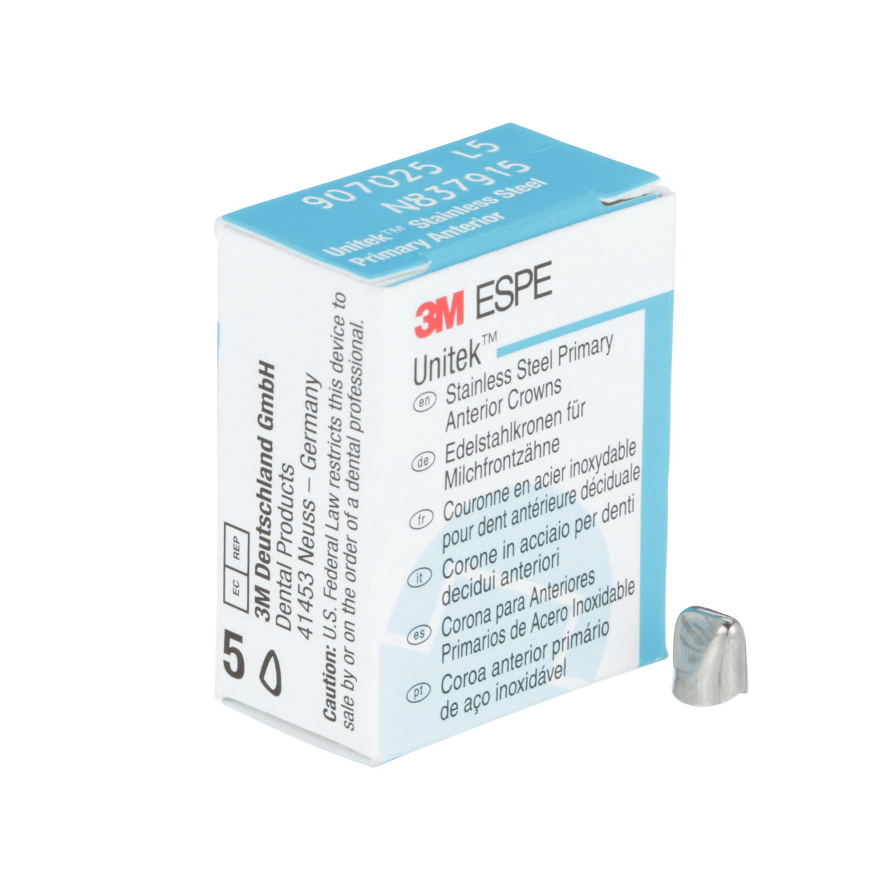 907025 UNITEK PRIM SS UL LAT SZ5 5/PAC