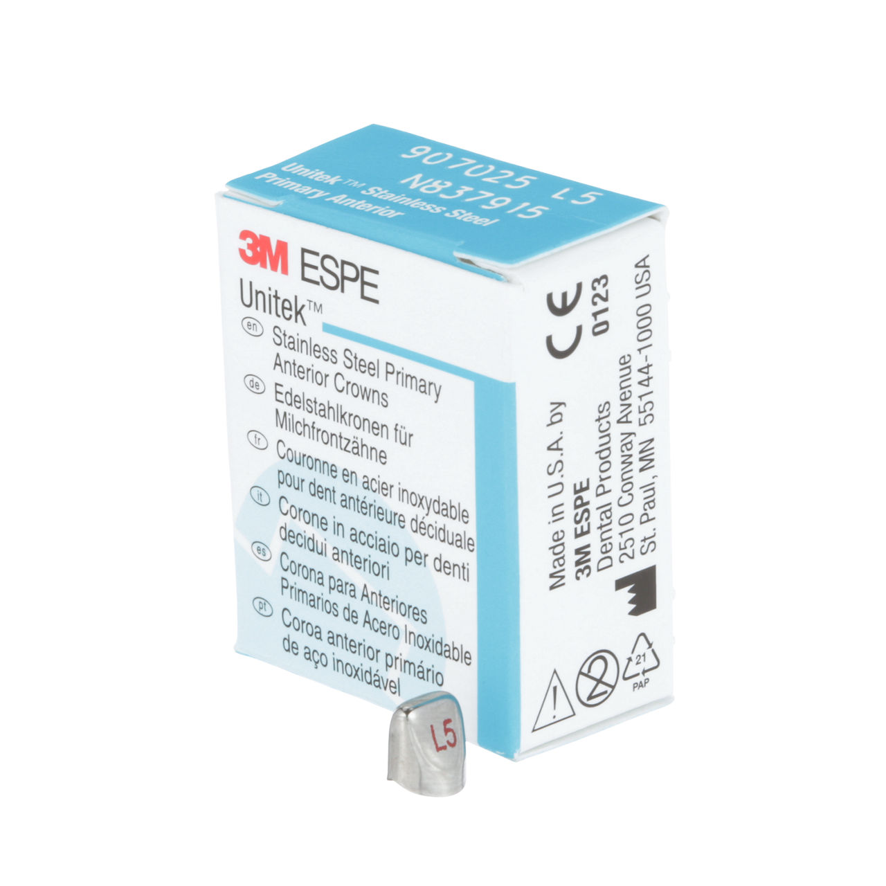 907025 UNITEK PRIM SS UL LAT SZ5 5/PAC