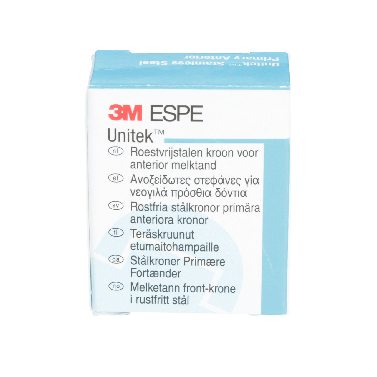 3M ESPE Unitek Stainless Steel Primary Anterior Crown, 907031, upper right lateral, size 1