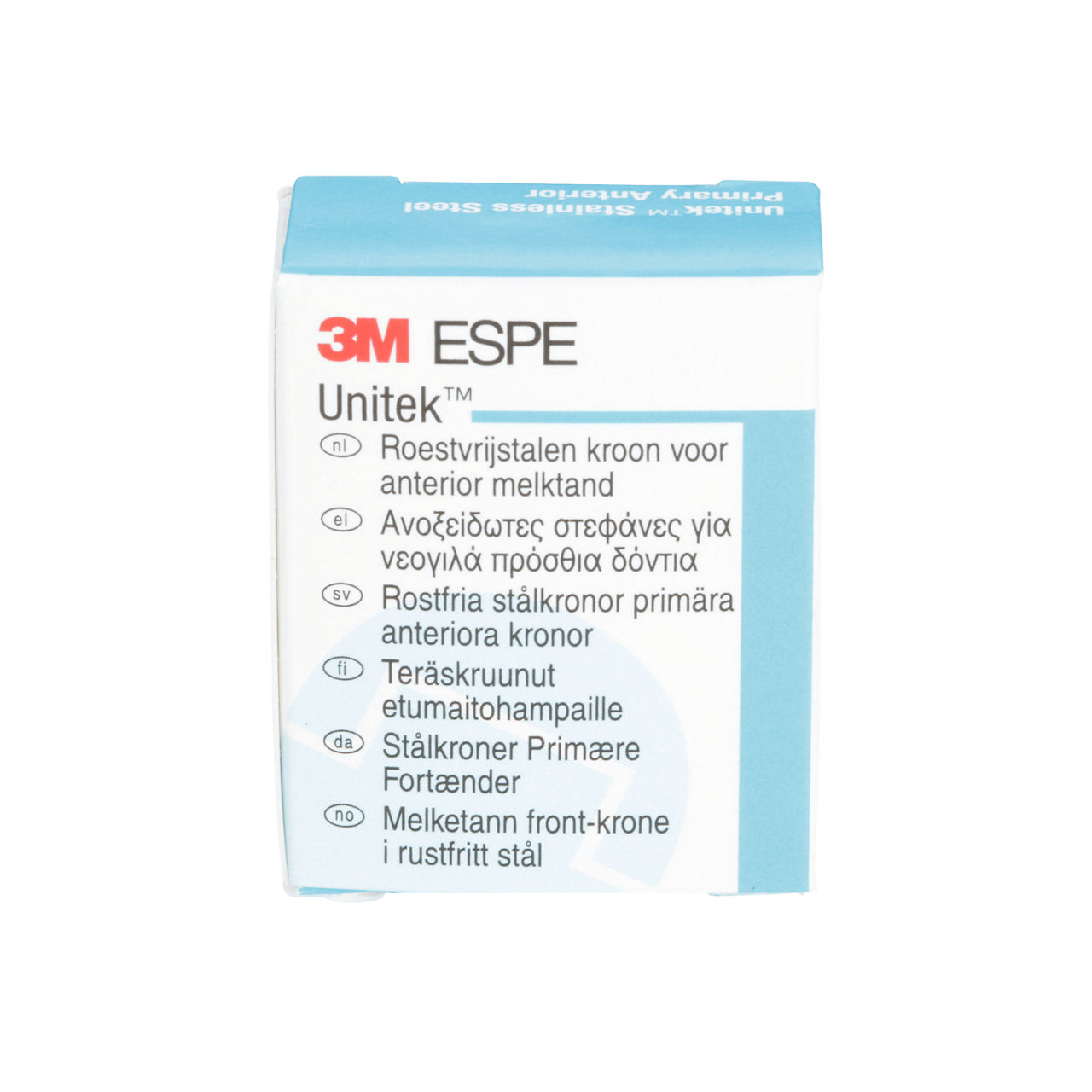 3M ESPE Unitek Stainless Steel Primary Anterior Crown, 907036, upper right lateral, size 6