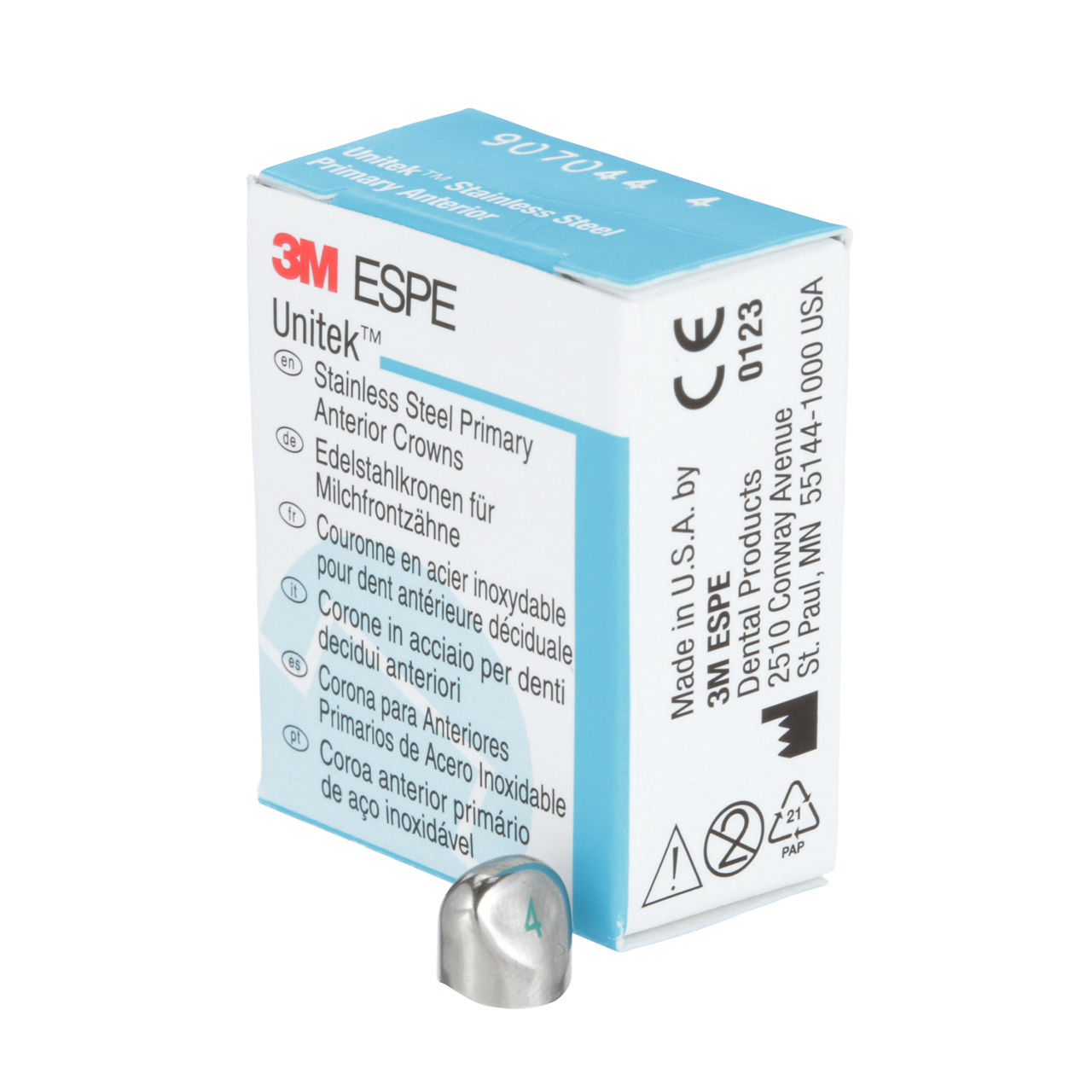 907044 UNITEK PRIM SS UCUSPID SZ4 5/PAC