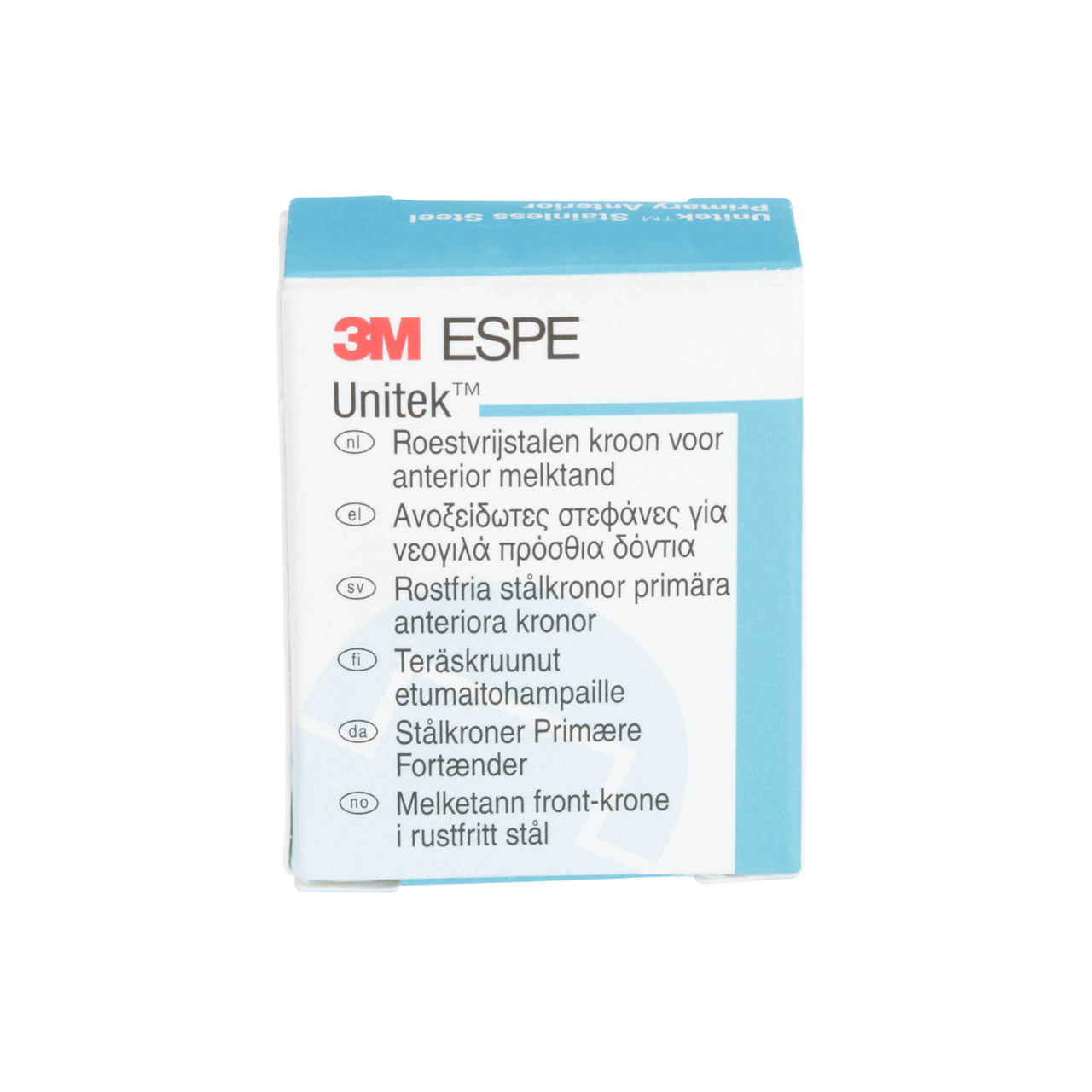 3M ESPE Unitek Stainless Steel Primary Anterior Crown, 907052, lower cuspid, size 2