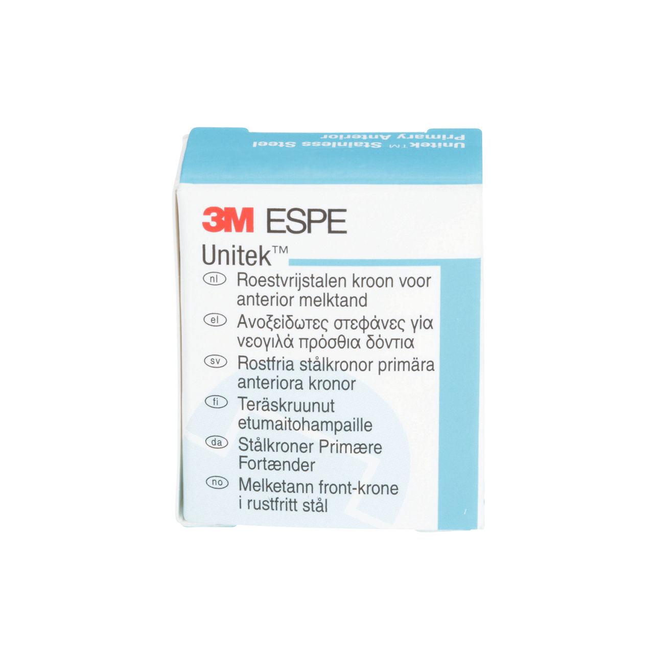 3M ESPE Unitek Stainless Steel Primary Anterior Crown, 907053, lower cuspid, size 3